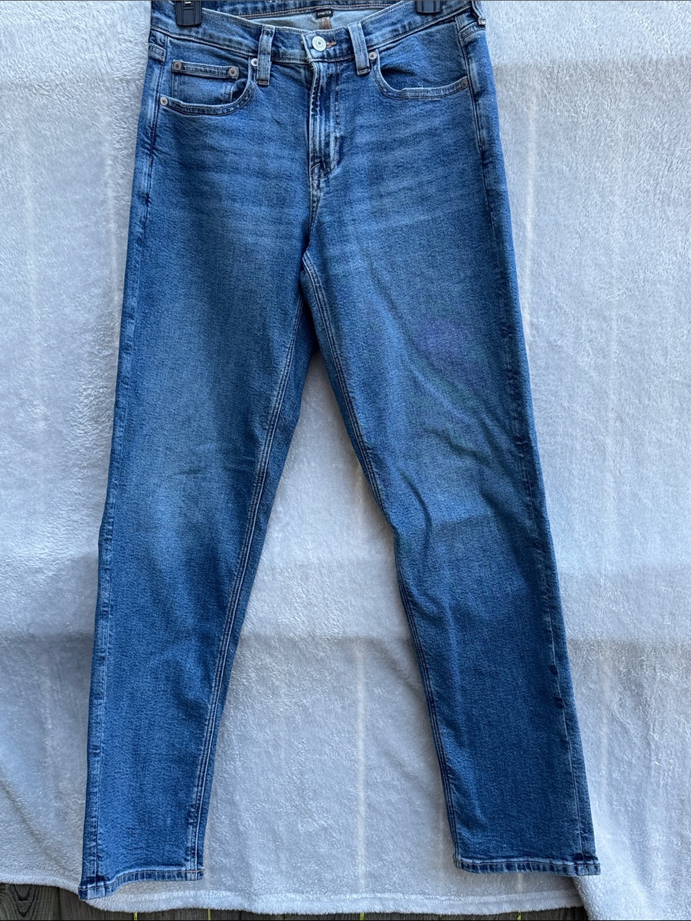 American Eagle Blue Denim Jeans 90’s straight size 4 regular